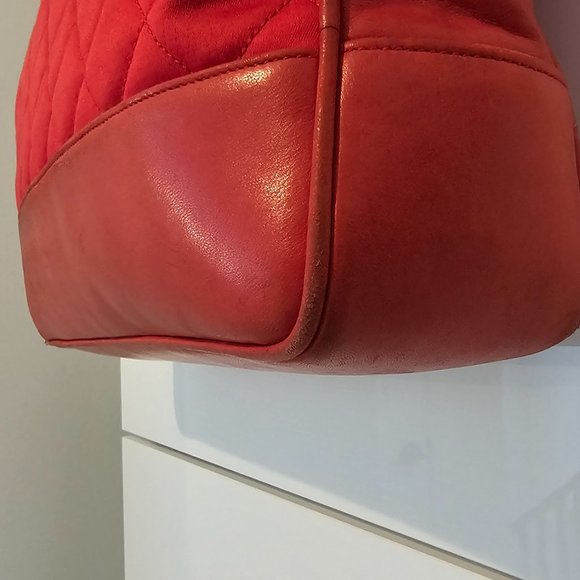 CHANEL Satin Lambskin Chain Shoulder Bag Quilted Ball Charm Gold Hardware - Picture 4 of 16